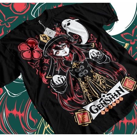 Hu Tao Genshin Impact Japan Aesthetic Anime Japanese Vaporwave Genshin Impact Raiden Shogun Gaming T-Shirt, Anime Waifu Shirt