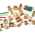thumbnail image 5 of Melissa & Doug Farm Themed Wooden Stamp Set with 20 Stamps, 5 Colored Pencils, (27 Piece Set), 5 of 10