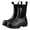 Black, variant on YOURDIARY Womens Rain Boots Short Ankle Chelsea Boots Waterproof Garden Shoes Slip-Resistant