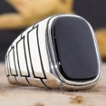 thumbnail image 1 of Retro Handmade Turkish Ring For Men Vintage Double Swords Black Zircon Rings Punk 2021 Trendy Islamic Religious Muslim Jewelry_Gift Of G, 1 of 5