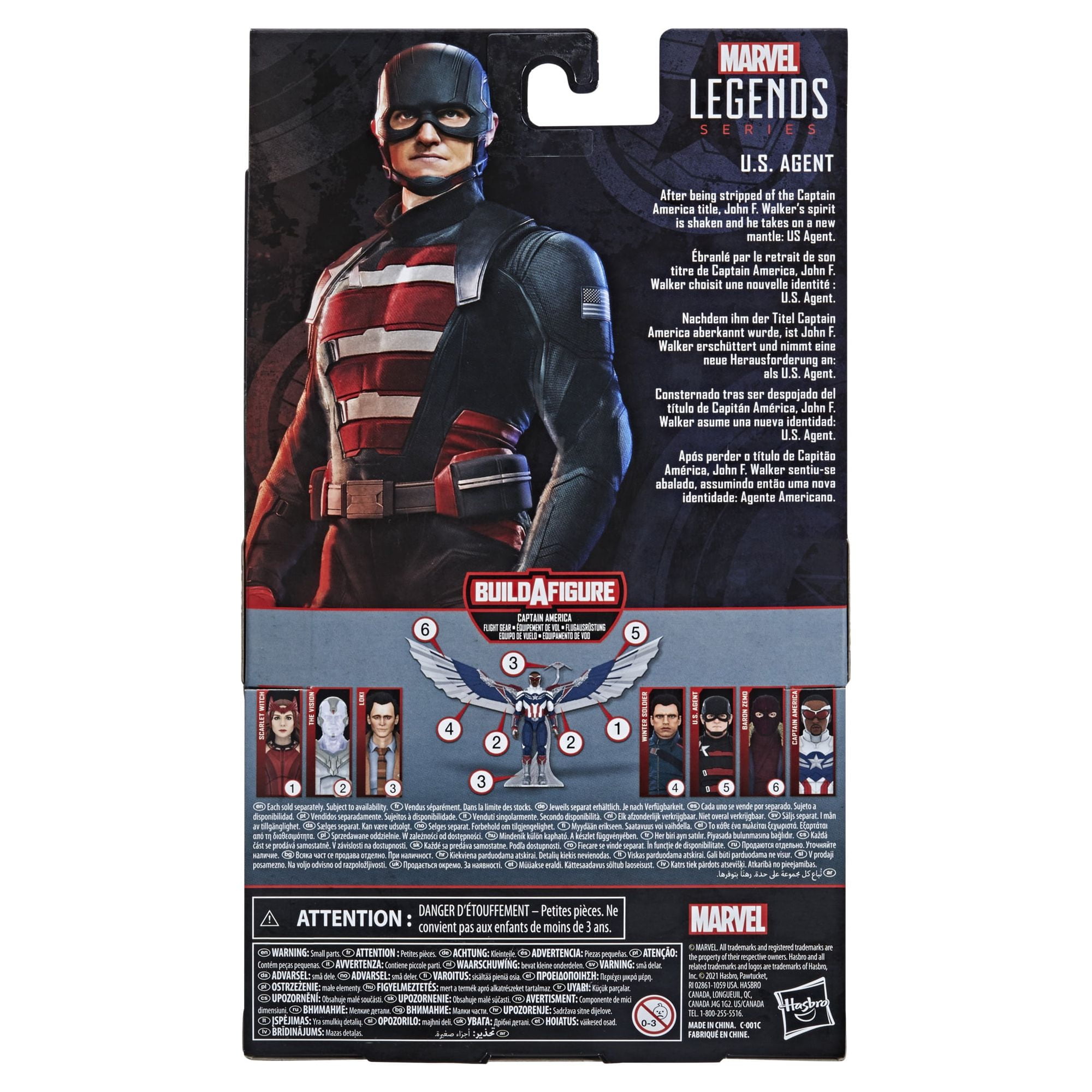 Hasbro Marvel Legends Series Avengers 6-Inch Action Figure Toy U.S. Agent  and 2 Accessories, For Kids Ages 4 and Up - Marvel