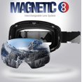 thumbnail image 2 of Gafas de esquí unisex para mujeres y hombres con lentes intercambiables, gafas de nieve anti-UV, gafas de esquí para usuarios de gafas, gafas de snowboard antivaho, gafas de esquí para niños y niñas JM, 2 of 4