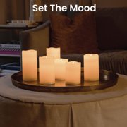 Bell and Howell Candle Brights, 6PK Multicolor Flameless Candles with Remote, Battery Operated Fake LED Candle Flickering mode, Real Wax Color Changing Electric Candles, Dimmable