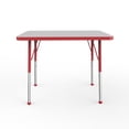 thumbnail image 3 of ECR4Kids 24in x 36in Rectangle Everyday T-Mold Adjustable Activity Table Grey/Red - Standard Ball, 3 of 4