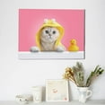 thumbnail image 6 of Daiia A Funny Cat Print Canvas Decorative Picture – 30x40in Artistic Wall Art, Ready-to-Hang Canvas Print for Living Room（Horizontal）, 6 of 6