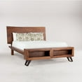 thumbnail image 6 of World Interiors Nottingham Acacia Wood Live Edge King Bed in Brown/Walnut, 6 of 6