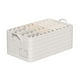 thumbnail image 2 of Caja de almacenamiento de tela | Patrón de diamantes de lino de algodón engrosado | Cesta de armario plegable | Cubo organizador de dormitorio | Ahorro de espacio | Duradero y fácil de limpiar, 2 of 8