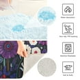 thumbnail image 4 of Yayeee Bath Rugs for Bathroom Floor Non Slip Non Skid Contour Soft Absorbent Purple Flowers Machine Washable Mat, 4 of 5