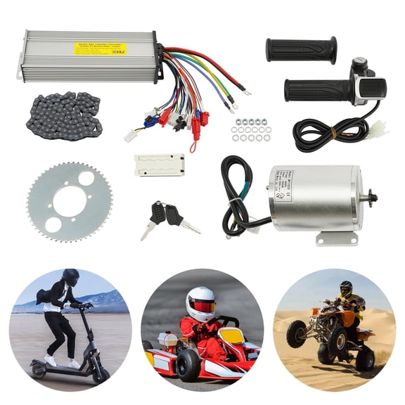 48V 2000W Electric Brushless Motor Conversion Kit For DIY E-bike Scooter for Off-Road Vehicles, Electric Go-Karts, Bicycles, Four-Wheel Motorcycles