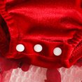 thumbnail image 6 of Pandaie Toddler Baby Girls Christmas Velvet Dress Butterfly Puff Sleeve Outfit 3M 6M 9M 12M 18M with Bow Headband Red,12-18 Months, 6 of 8