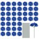 thumbnail image 1 of Uxcell Flores de Hortensia de Seda, Flores Artificiales Azules Oscuras para Bodas 30 Set, 1 of 6