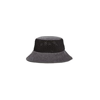 RIP-STOP FABRIC WASHED AUSSIE HAT WITH CHIN CORD, Black  display picture 2