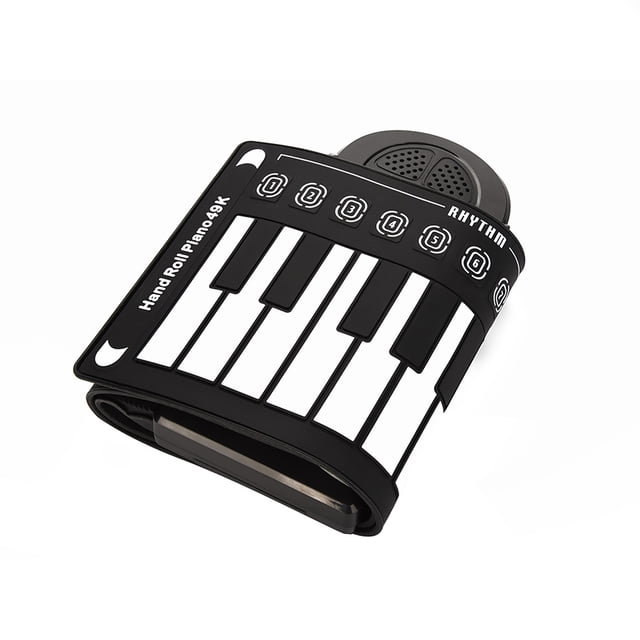 Teclado Hand Roll Piano ANGGREK Teclado Electrónico Flexible y Plegable 49 Teclas