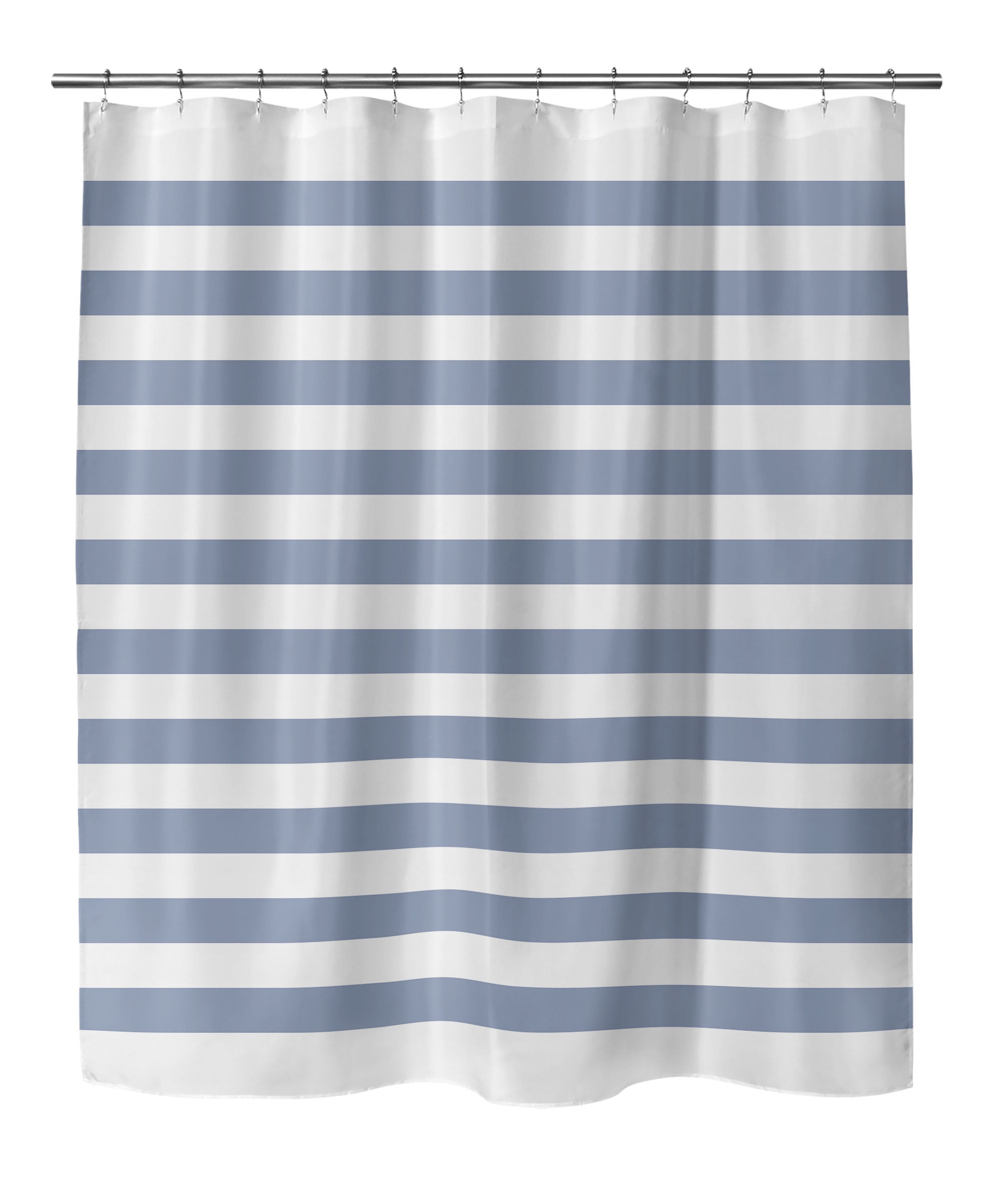 GRELLY WHITE & DENIM Shower Curtain By Kavka Designs