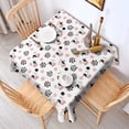 thumbnail image 2 of White Cow Dot Pattern Square Tablecloth,Waterproof Square Table Cover,Wipeable Spillproof Washable Table Cover for Home Kitchen Party Decor 60"x60"(152x152cm), 2 of 6