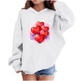 thumbnail image 1 of RXMEKW Heart Print Full-Zip Hooded Sweatshirt for Boys And Girls In Medium And Large With Pockets, 1 of 8