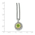 thumbnail image 2 of Shey Couture QTC1463 Sterling Silver with 14K Gold Peridot Necklace, 2 of 2