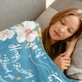 thumbnail image 4 of Happy Birthday Blanket Gifts for Women Girls, 50x60in,Festival Party Decor,Christian Religious Love Blankets, Unique Gift Ideas for Mom Sister Grandma Wife Female,Soft Cozy Lightweight Throw, 4 of 5