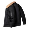 thumbnail image 4 of IROINNID Men's Long Sleeve Fleece Turndown Lapel Mid-Length Jacket Solid Color Comfy Multi-pocket Fleece Cargo Utility Jacket Coats, 4 of 7