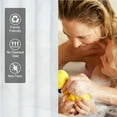 thumbnail image 3 of AmazerBath Cute Plastic Shower Curtain Liner, Waterproof PEVA, Lightweight Shower Liner for Bathroom with Magnets and 12 Rustproof Grommet Holes, 72x72, White, 3 of 8