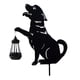 thumbnail image 3 of Estaca Metal para Perro Con Solar Estacas Decorativas Solares Exteriores (perro) Rojo, 3 of 5