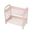 thumbnail image 1 of AMERTEER 2-Tier Assembled Storage Shelf Plastic Seasoning Storage Rack Countertop Shelf for Kitchen Desk Countertop Organizer New, 1 of 10