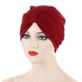 thumbnail image 4 of Weikingp Clearance! Headbands for Women, Cancer Head Hat Cap Ethnic Floral Hair Cover Wrap Turban Headwear Turban Cap for Women, Bandanas for Women, Bandanas for Men Red, 4 of 4