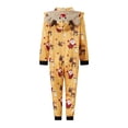 thumbnail image 5 of AIGUR Family Matching Christmas Jumpsuits Pajamas Letter/Santa/Tree/Print Hooded Long Sleeve Playsuits Autumn Zipper Long Rompers, 5 of 11