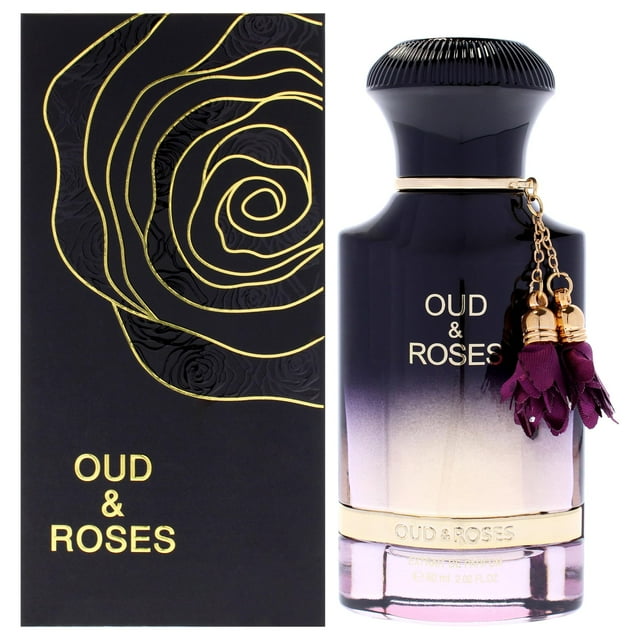 Perfume Ahmed Al Maghribi Oud y rosas, 60 ml, unisex