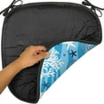 thumbnail image 6 of Seashells Chair Seating Cushion, Nautical Underwater Universe Design of All Creatures Scallop Motif Illustration, Soft Seat Pads for Office with Anti-slip Backing, 16"x16", Blue White, by Ambesonne, 6 of 7