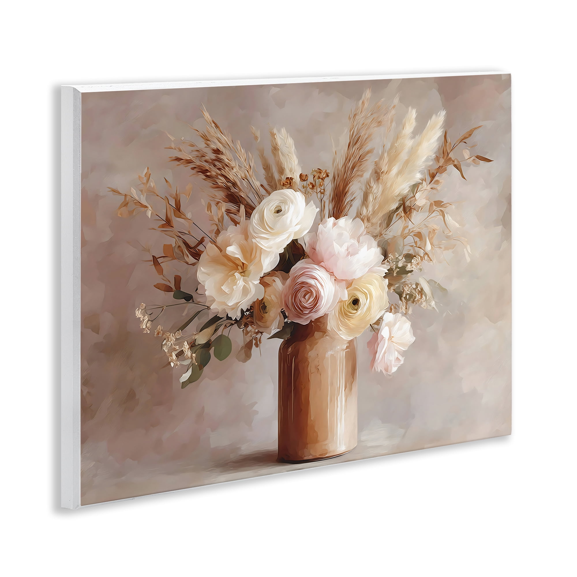 Stupell Industries Elegant Wheat Bouquet in Vase Wall Plaque Art, design by Franklyn Gregory