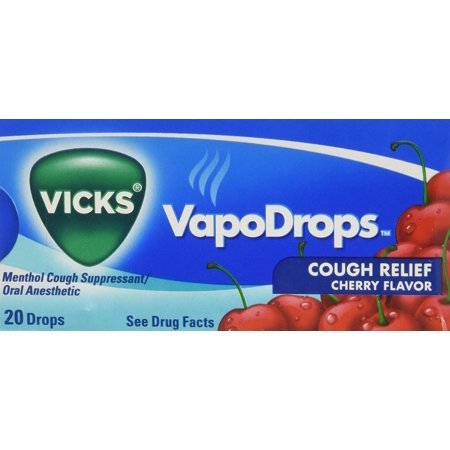 Vicks VapoDrops Cough Relief, Cherry Flavor 20 ea