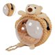 thumbnail image 4 of Bolso pequeño para mascotas, lindo, transparente, transpirable, cómodo, portátil, para animales pequeños, con cremallera de aleación, SS, un hombro, cubierta espacial para osito, 4 of 5