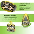 thumbnail image 6 of Garden Tool Bag,Pioneer Flower Floral Print Pattern Garden Tool Organizer,Garden Gifts,Waterproof Multi-Pocket Garden Tool Storage 11.8x5.5x11.4 Inch(Tools NOT Included), 6 of 6