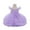 Light Purple, variant on Toddler Girls Party Dress with Ruffled Sleeves Flora Formal Princess Gown for Birthday Wedding