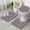 Colorful Geometric Pattern, variant on Colorful Geometric Chevron Pattern Bathroom Rugs Sets 3 Piece,Toilet Cover Set,Absorbent Non Slip Bathroom Mats Sets with U-Shaped Contour Rug Toilet Rug Set