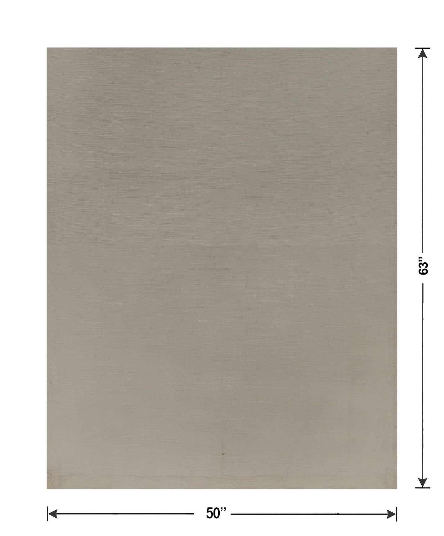Better Homes & Gardens Textured Solid Chenille Light Filtering Single Curtain Panel, Grey Bisque, 50"W x 63"L