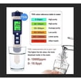 thumbnail image 3 of Probador de pH Medidor electrónico, RMA 5 en 1 Probador de pH Medidor de temperatura de bolsillo Calidad del agua PH EC Sal TDS para el hogar, piscina, agua de acuario, 3 of 5