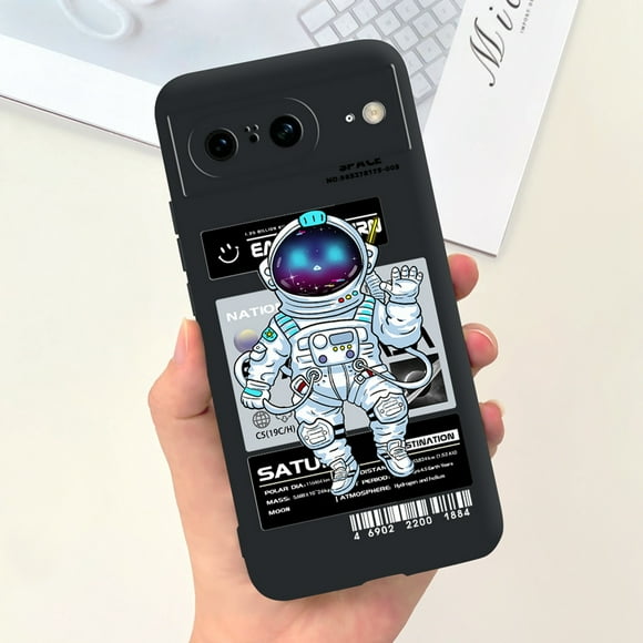 For Google Pixel 8A Case Pixel8 Pro Cute Fashion Cartoon Cover Shockproof Phone Case For Google Pixel 8 Pro Pixel8A Fundas Coque Black 1903 Google Pixel 8A
