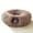 Light Brown, variant on Soft Plush Cat Tunnel with Cozy Donut Bed - Multi-Functional Hideout/Playhouse for Indoor Cats, Kittens, Rabbits & Ferrets, Large Tube with Peeping Holes for Hide & Seek, Durable Pet Toy