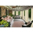 thumbnail image 3 of Pro Space Outdoor Curtains Tab Top (4"Long) Window Curtain for Pergola/Patio/Balcony - 50" W x 96" L - (1 Panel - Beige), 3 of 7