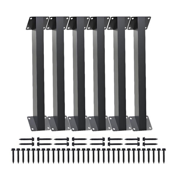 Conector de escuadra de soporte angular de 45 grados, poste y viga de madera 6 piezas