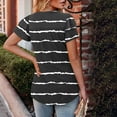 thumbnail image 5 of Pohista Summer Tops for Women 2025 Trendy Cotton V Neck T Shirts for Women Fitted Plus Size Blouses for Women Cotton Short Sleeve Tops for Women Button down my orders, 5 of 7
