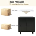 thumbnail image 3 of 30" Bathroom Vanity Set with Sink, Combo Cabinet, Bathroom Storage Cabinet with Resin Basin, Solid Wood Frame Storage Cabinet with Double Doors for Bathroom, Hotel, 3 of 9