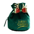 thumbnail image 2 of Taicans Velvet Christmas Gift Bags with Reindeer Antlers & Glitter Bow,Perfect for Holiday Gifts,Secret Santa,Candy Favors,Party Supplies & 2025 Xmas Decorations, 2 of 6