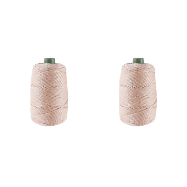 tredstone Durable Ice Rope For Handmade Cushions Exquisite Craft And No Shedding Crochet Yarn Thread 03 Khaki White 2Set
