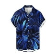 thumbnail image 4 of Xixinqiwan No Boundaries Men's Button Shirt,Men's Button Down Shirt Short Sleeve Lightweight Summer Tropical Beach Print Shirt Casual Resort Vacation Wear, 4 of 6