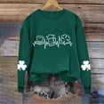 thumbnail image 5 of Ruimatai Womens St. Patrick's Day Green Sweatshirts Long Sleeve Shamrock Graphic Shirts Casual Crew Neck Irish Pullover Tops, 5 of 7