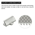 thumbnail image 4 of Unique Bargains 160Pack Ribbon Crimp Clamp Ends 10mm Cord End Clasp for DIY Craft Silver White, 4 of 7