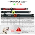 thumbnail image 6 of Absob Adjustable Dog Collar with Airtag Case Holder Double-Layer Webbing Nylon Reflective Lost Positioning Tracker Anti-Lost Locator for Dogs Puppy Cat Pet, 6 of 6